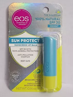 EOS Coconut 100% Natural SPF 30 Sunscreen Lip Balm - Exp 06/2024 - NEW • $7