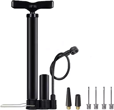 Bicycle Pump Bike Floor Pump Ball Pump 160 PSI High Pressure Gauge Air Pump W • $14.37