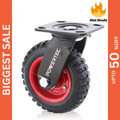 8 In. Swivel Heavy-Duty Industrial Caster Wheel Dia (518 Lbs. Load Capacity Per) • $26.21