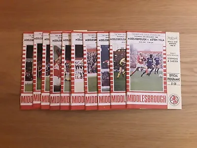 £1.99 • Buy Middlesbrough 1988/89 Selection Of Home League Programmes From Menu