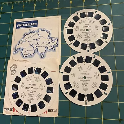 View-Master Switzerland Nations Of The World Series - 3-reel Set B185 Booklet 1N • $12