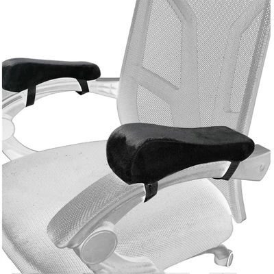 $19.99 • Buy 2x Chair Armrest Pads Memory Foam Armrest Cushions Forearm Arm Rest Cover Office