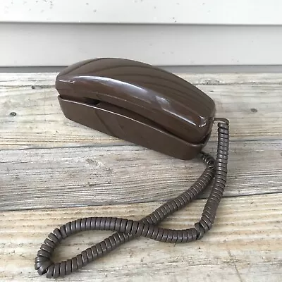 Vintage Stromberg Carlson ITT Wall Mount Push Button Telephone Brown Phone • $26