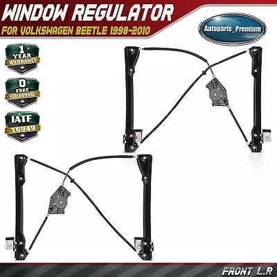 2x Window Regulator W/o Motor For Volkswagen Beetle 1998-2010 Front Left & Right • $62.99