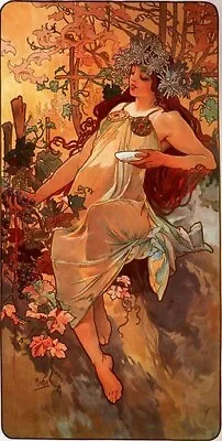 Alphonse Mucha Poster - Autumn 1896 - Rare Art Print • $9.98