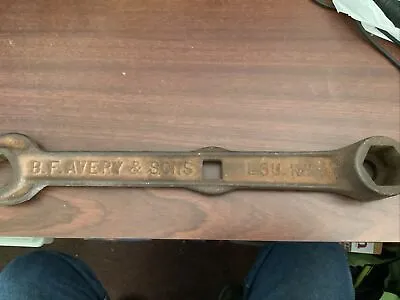 Vintage B.f. Avery & Sons - Antique  Farm Implement Steam Engine Wrench E1014 • $59.99