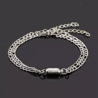 2pcs/pair Lovers Bracelets Men Women Stainless Steel • £3.64