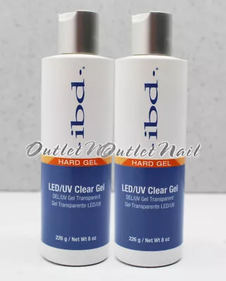 IBD Hard Gel Clear Gel 8oz / 226g # 65614 - LOT OF 2 • $84.90