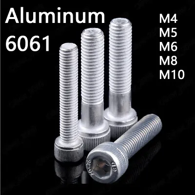 Aluminum Alloy 6061 Allen Bolt Hex Socket Cap Head Screw M2.5/M3/M4/M5/M6/M8/M10 • $68.79