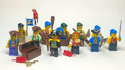 LEGO Mixed Lot 11x Pirates Minifigures Minifigs With Accessories • $5.50