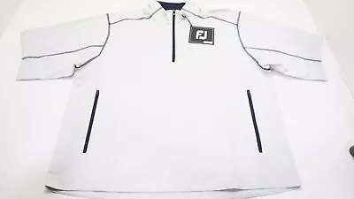 NEW FootJoy Golf Sport SS Windshirt Pullover Mens Size Large Stone 940A 01186359 • $46.71