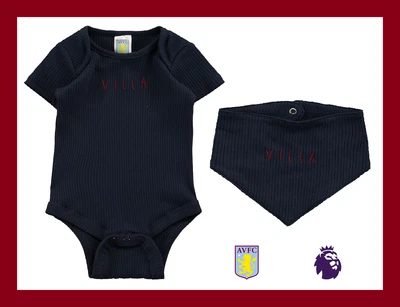 £10.99 • Buy ⚽️ASTON VILLA FC⚽️Official⚽️Babys AVFC Stadium VEST & BIB Set⚽️0-3 Months⚽️NEW⚽️