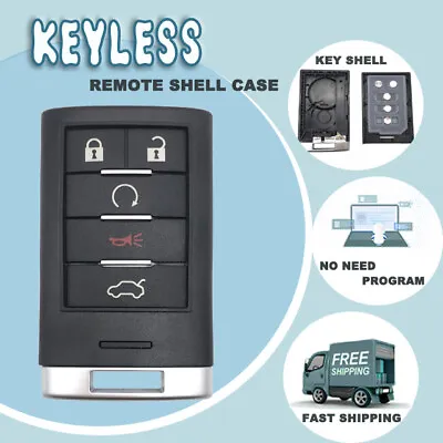  Keyless Entry Remote Car Key Fob Case Shell Cover For Cadillac CTS STS DTS 5BTN • $13.39
