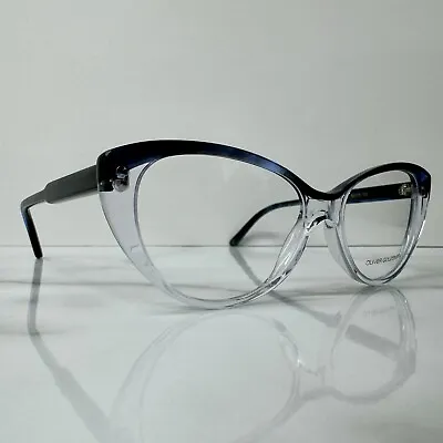 Oliver Goldsmith Glasses Frames Sammy OLI009-03 Cat Eye Blue Clear Eyeglasses • £49.99