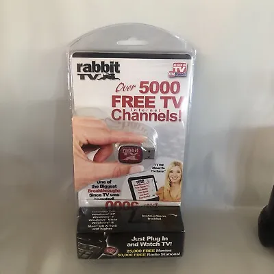Rabbit TV USB Free TV Movies TV Channels And Radio Stations New In Package • $10.49