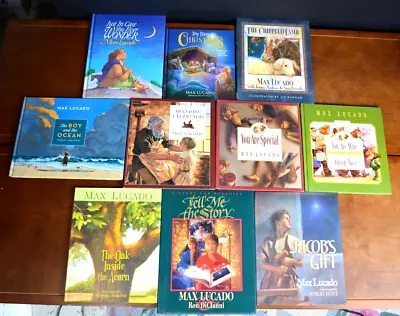 Lot 10 MAX LUCADO Religious Picture Books You Are Special Crippled Lamb HB L1 • $39.99