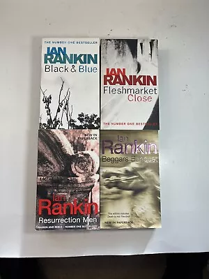 Ian Rankin Lot 4 Inspector John Rebus Paperback Books Black Blue Beggars Banquet • $17.95