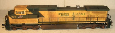 $130 • Buy KATO 37-1310 HO C&NW #8659 GE C44-9W Dash9 Weathered, Runs Well, C8