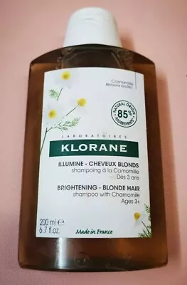 Klorane Brightening Shampoo With Camomile For Blonde Hair 200ml. NEW • £8.99