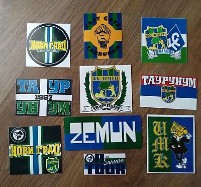 10  Football Ultras Stickers FC ZEMUN TAURUNUM BOYS  3 • $14.88