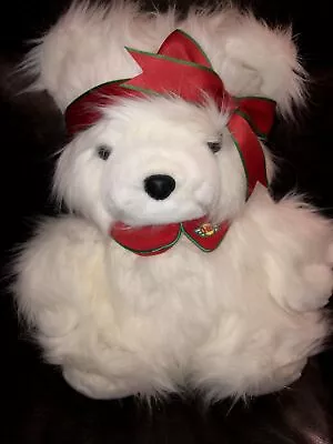 Vintage 1987 Dayton Hudson Marshall Field’s Miss Santa Bear Plush • $17.99