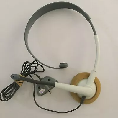 Original XBOX 360 Headset Microphone White Headphones • $16.75