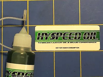 Hy-Speed Oil ABSOLUTE BEST Natural Oil For HO Scale Model Motoring Slot Cars • $7.98