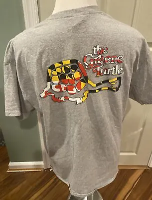 The GREENE TURTLE Grey T-Shirt XL Restaurant Bar Grill Ocean City Maryland Flag • $18