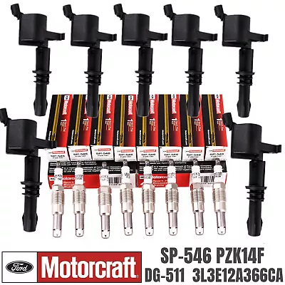 8X DG511 Ignition Coil& SP546 Spark Plug For Ford F150 5.4L 2004-2010 Motorcraft • $119.45