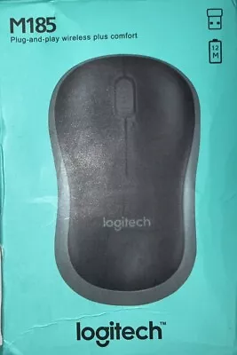 Logitech M185 Wireless Mouse 2.4GHz With USB Mini Receiver • £8.99
