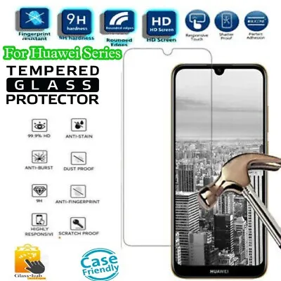 FOR Huawei P20 P30 P40 Pro Lite Protection Tempered Glass Screen Protector • £0.99