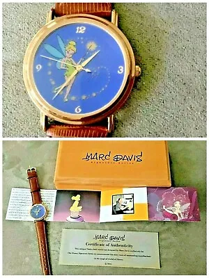 Disney TINKER BELL Peter Pan WATCH By MARC DAVIS Signature Series  LE Box COA • $74.95