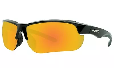 Maxx HD Sunglasses Maxx 8 HDP Black Golf Fishing HD Gold Lens • $18.95