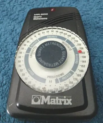 Matrix MR 500 Quartz Metronome Works Great.  9v Battery  • $14.99