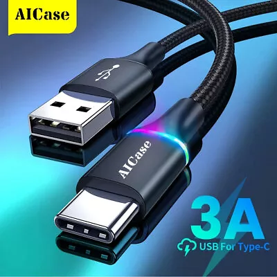 $10.99 • Buy USB To Type C Charger Cable 3A Fast Charging Lead Data Cord For Samsung S22/S21+
