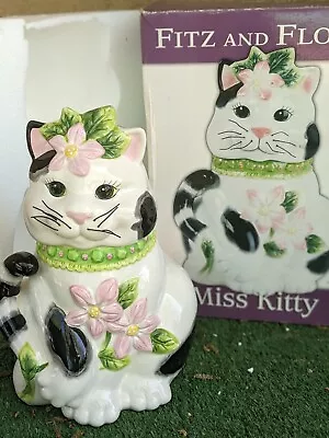 Fitz And Floyd 2007 Miss Kitty Cookie Jar • $58