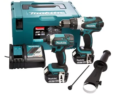 Makita DLX2145TJ 18V LXT Combi Drill & Impact Driver Kit With 2 X 5.0Ah Battery • £299.99