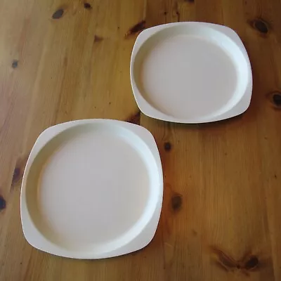 Stouffer's Plates Microwavable Square Up To 350° Hi Heat Melamine Set Of 2 Vtg • $12.49