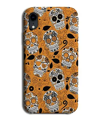 Orange Sugar Skull Phone Case Cover Skulls Mexican Halloween Floral Faces G589 • £14.95