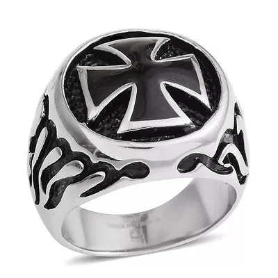 MALTESE CROSS RING 8 #maltesecrossrings #size8rings #size8 #rings #ring #mens • $8.99