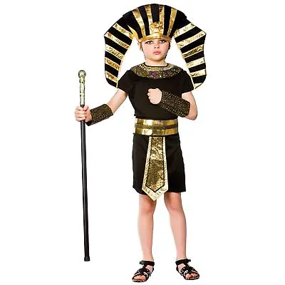 £16.98 • Buy Boys Egyptian Pharaoh Costume Fancy Dress Up Halloween Party Historical King Tut
