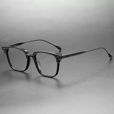 Titanium Eyeglass Frames Mens Business Rectangular Fashion Glasses RX-able AT • $35.99