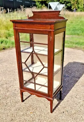 £239.99 • Buy Antique Edwardian Mahogany Glass China Display Cabinet - Drinks Astral-Glazed