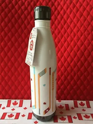 Canada Hot Cold Stainless Steel 25 Oz Thermos Water Bottle! Hockey. Maple Leaf. • $29.99