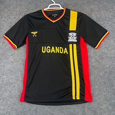 Uganda National Team Jersey Youth Large Black Soccer Short Sleeve Football • $17.99