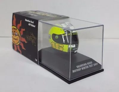 MINICHAMPS 1:8 Valentino Rossi Model Helmet Motogp Winter Test 2009 Die Cast • £28.98