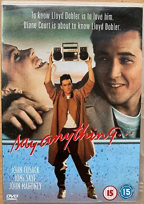 Say Anything DVD 1989 Eighties 1980s Teen Romcom Movie Classic W/ John Cusack • $13.84