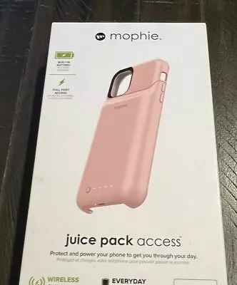 Mophie Juice Pack Access IPhone 11 / XR (6.1 ) 2000mAh Battery Case - Blush Pink • $21.99