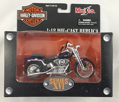 $20.99 • Buy 2002 Maisto Harley Davidson 1:18 Diecast; 1999 Fxsts Springer Softail Series Xvi