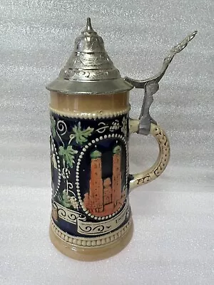 Vintage GERZ Munchen Monk German Lidded Beer Stein • $14.94